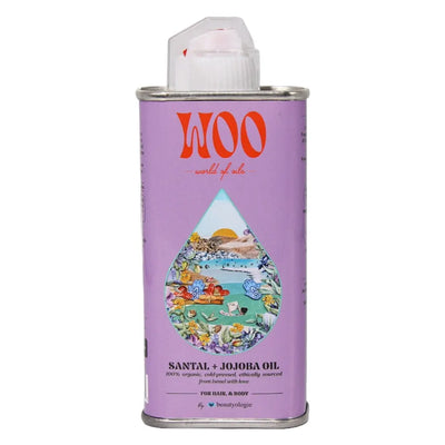 WOO Santal + Jojoba Oil – Nourishing Body & Hair Oil with Aromatic Santal woooils