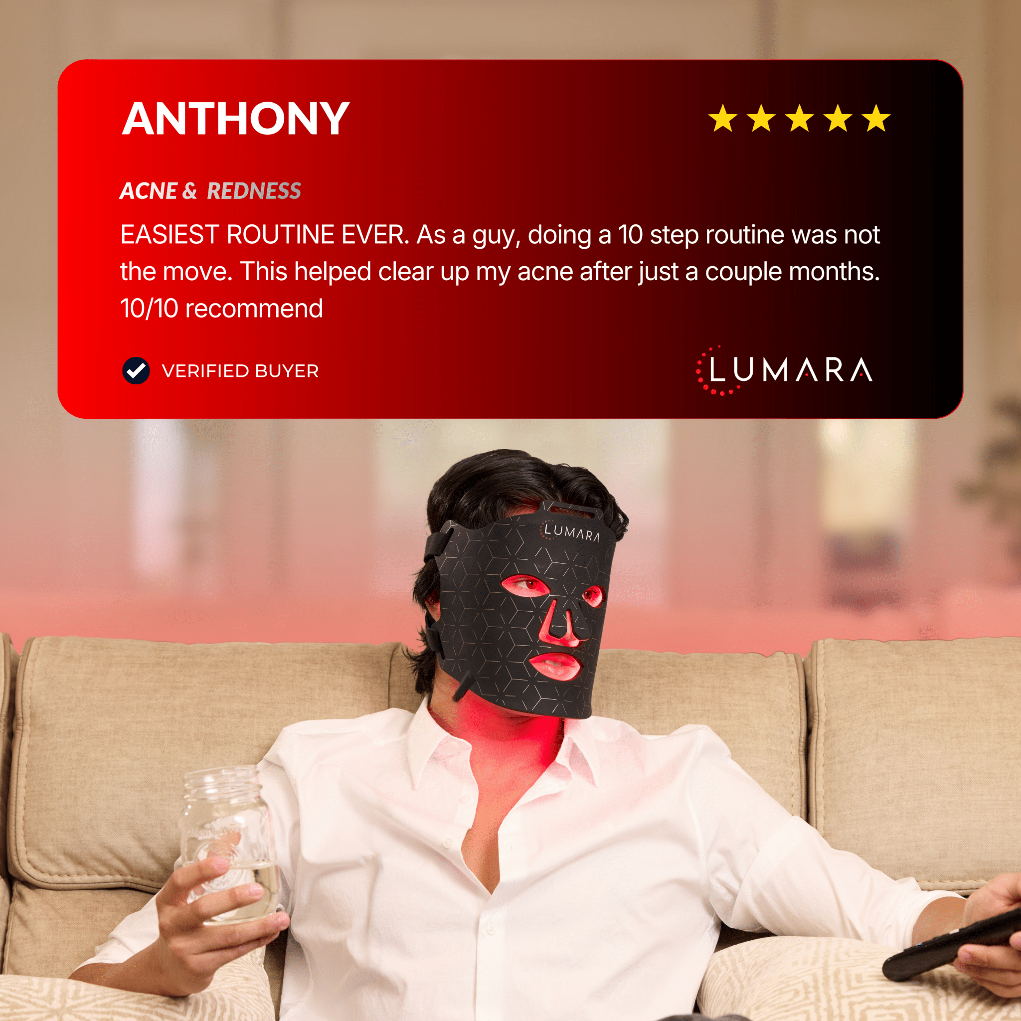 LUMARA VISO - FDA Certified Red Light Therapy Mask Lumara