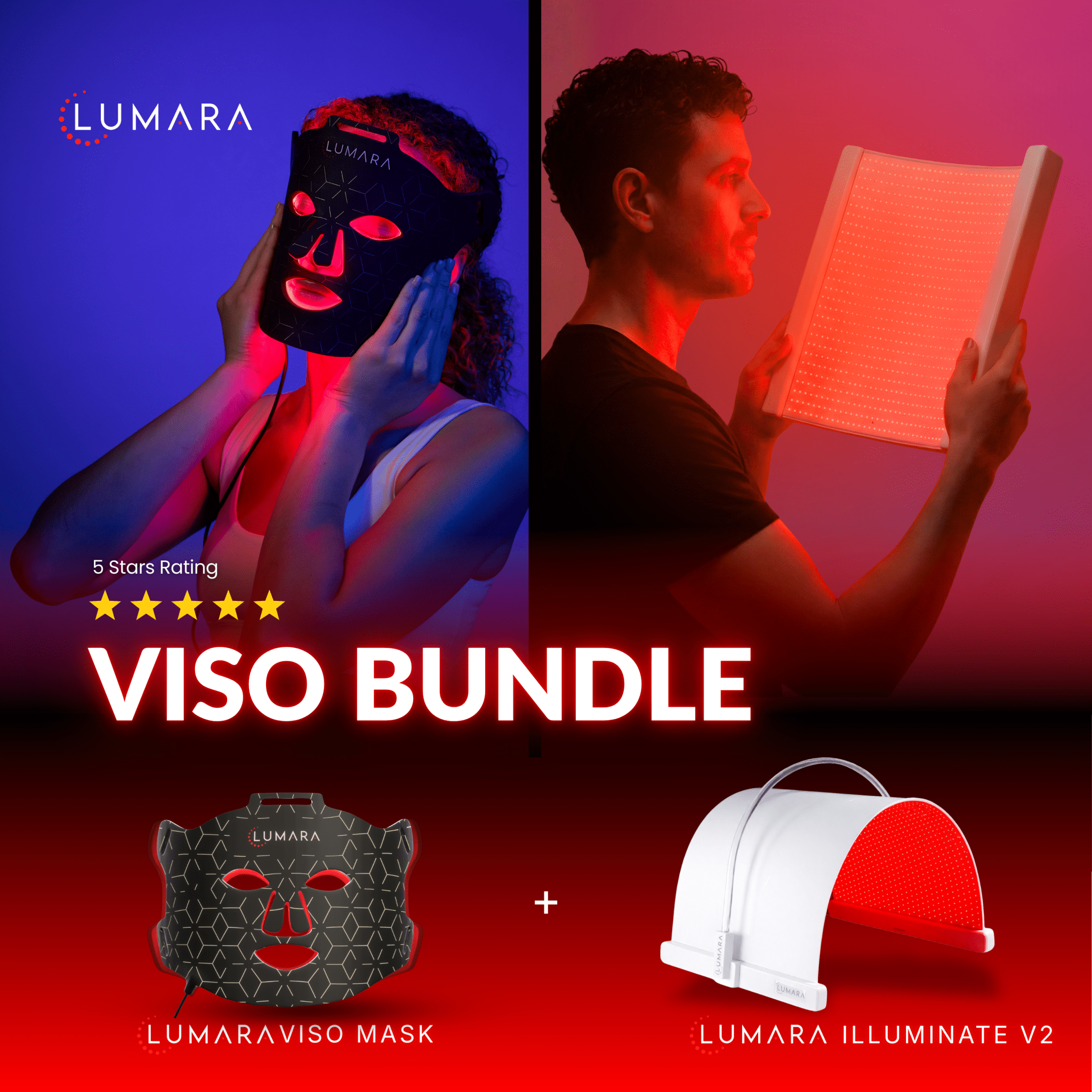 LUMARA VISO - FDA Certified Red Light Therapy Mask Lumara