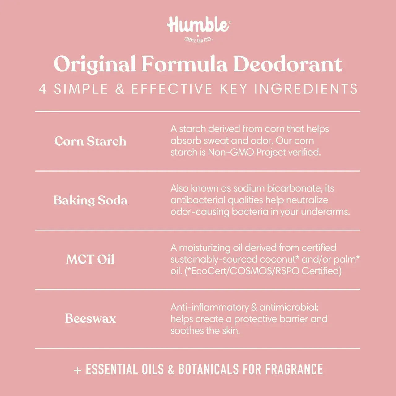 HUMBLE Moroccan Rose Deodorant HUMBLE