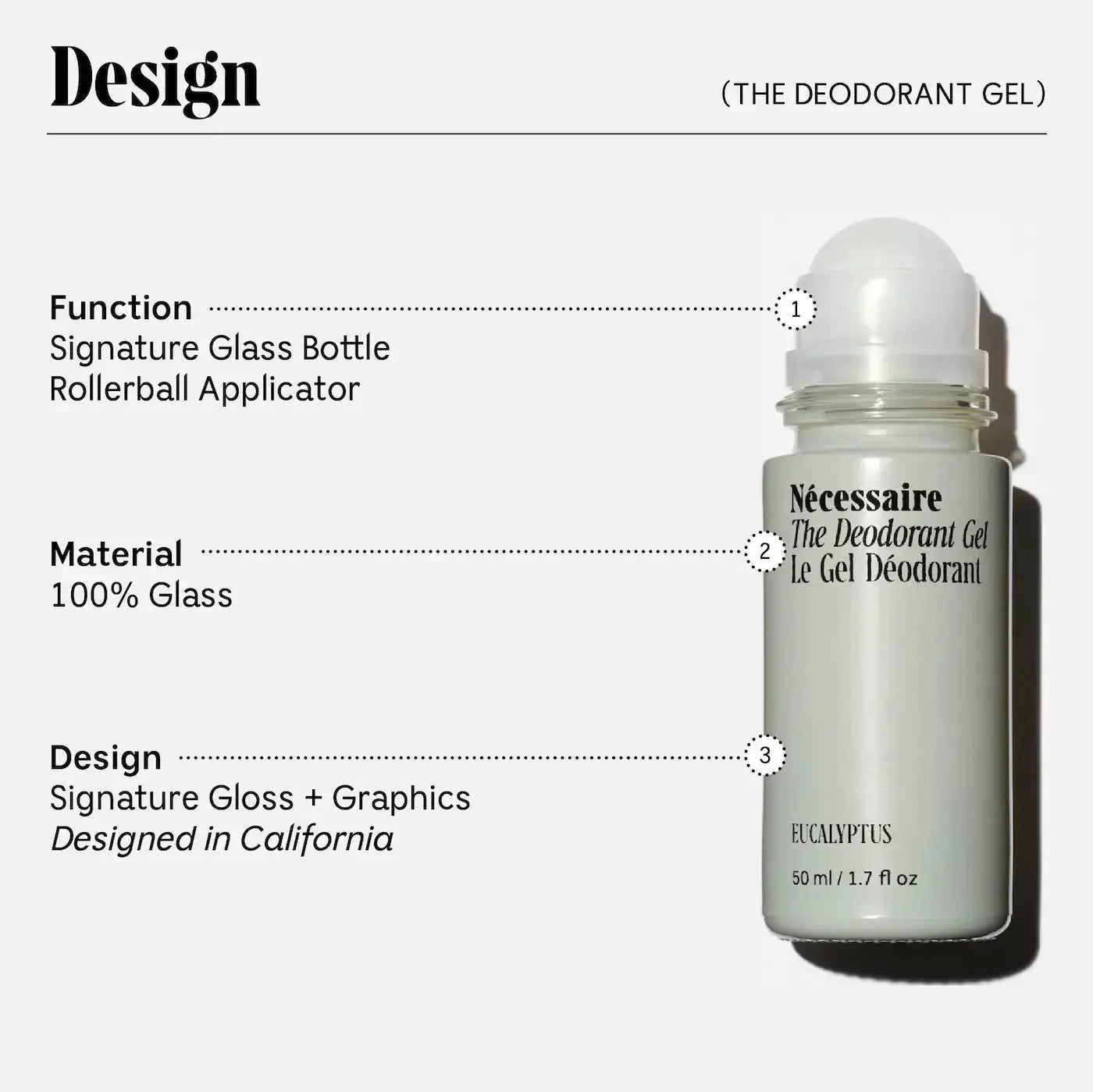 Nécessaire The Deodorant Gel – Aluminum-Free Mandelic Acid Deodorant Nécessaire